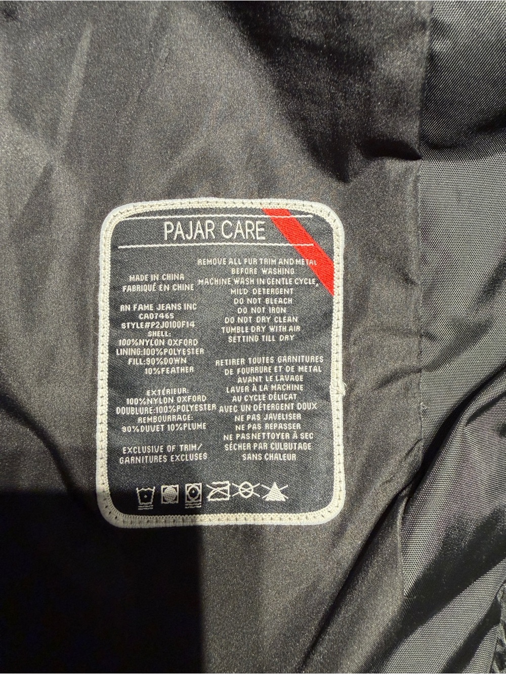 Pajar Women’s Black Quilted Down Parka with Real Fur Hood. Detachable fur/hood - Picture 4 of 16